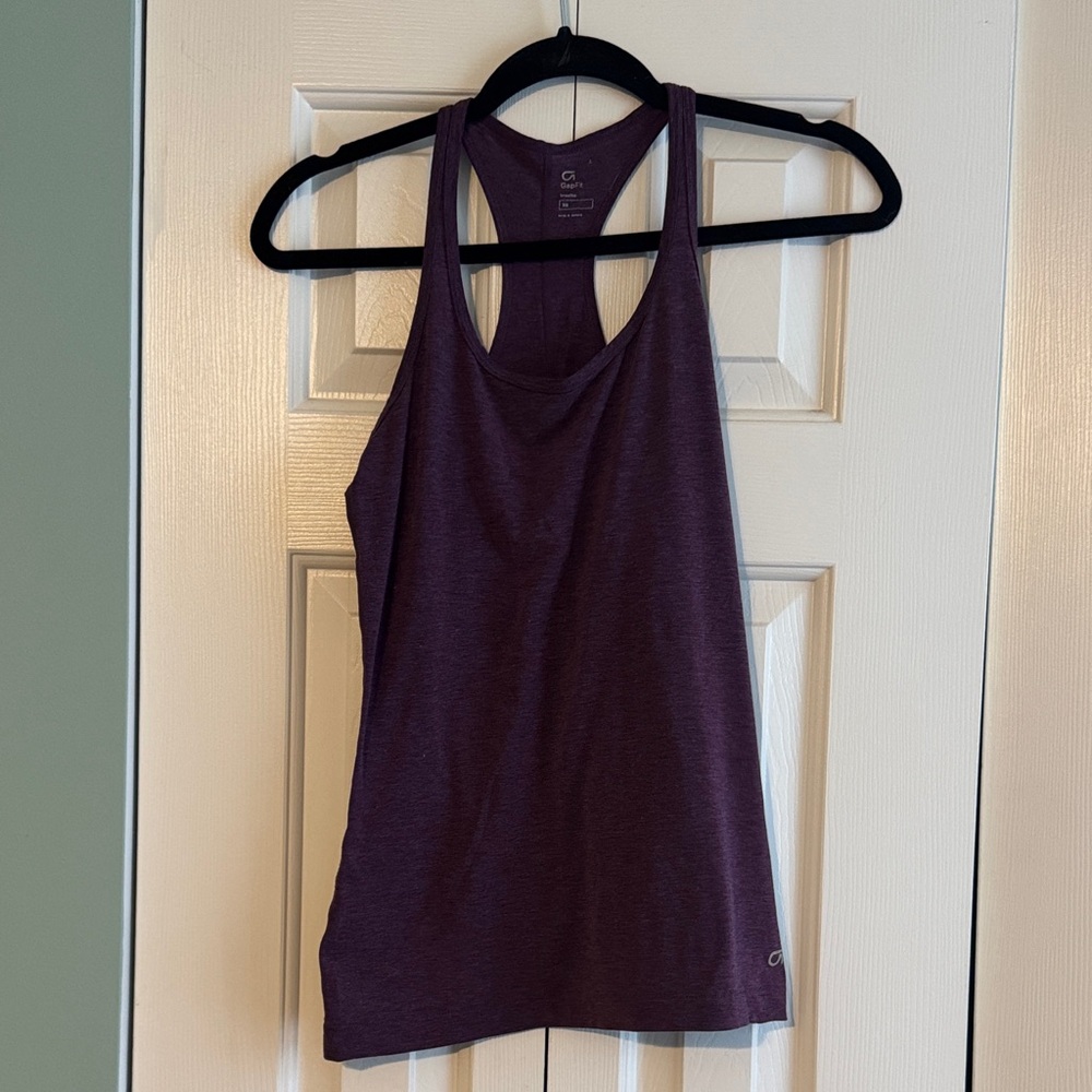 GAP Women's Dark Purple Tank Top